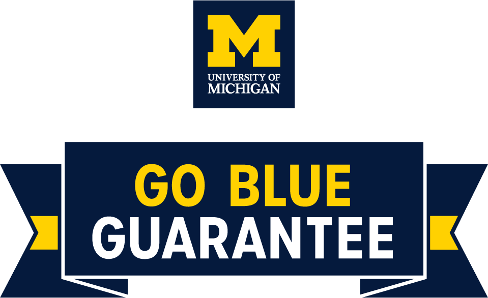 Affordability, vertical banner logo - University of Michigan